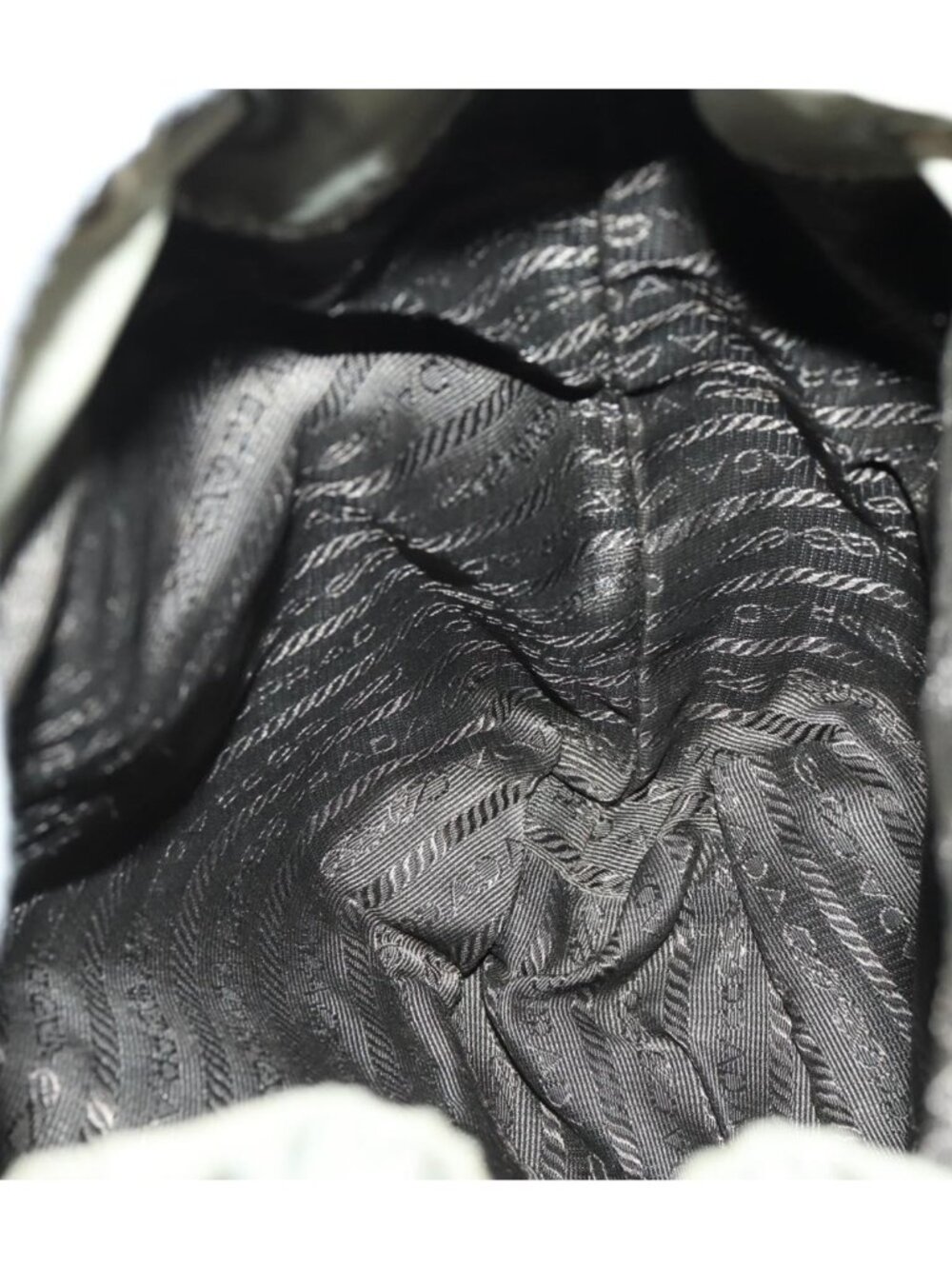 PRADA Backpack Nylon Beige Silver - Picture 15 of 16